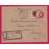N°676 602 RECOMMANDE PROVISOIRE BOUZONVILLE MOSELLE POUR STRASBOURG LETTRE COVER