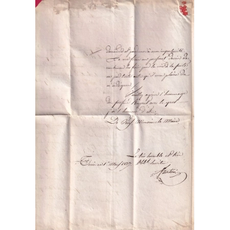 LETTRE ACHEMINEE DE TURIN ITALIE 1827 POSTEE A MARSEILLE MARQUE P12P MARSEILLE POUR MONTPELLIER LETTRE COVER