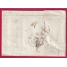 MARQUE OVALE FRANCO VENEZIA VENISE 1838 POUR BORDEAUX ENTREE ITALIE PAR ANTIBES VAR LETTRE COVER