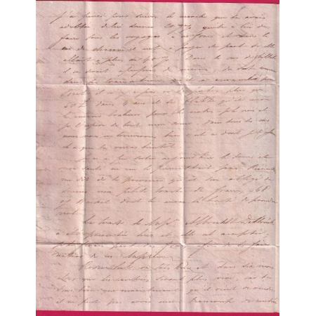 MARQUE ANGLETERRE EN ROUGE LETTRE DE LONDRES LONDON 1830 POUR BORDEAUX GIRONDE COVER