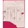 CAD TYPE 15 CHAMPAGNEY HAUTE SAONE BOITE RURALE B PLANCHER LES MINES POUR BEDARIEUX HERAULT 1853 LETTRE COVER