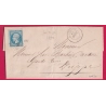 N°22 PC DU GC 1396 EVERMEU SEINE INFERIEURE CAD TYPE 15 INDICE 17 POUR DIEPPE LETTRE COVER
