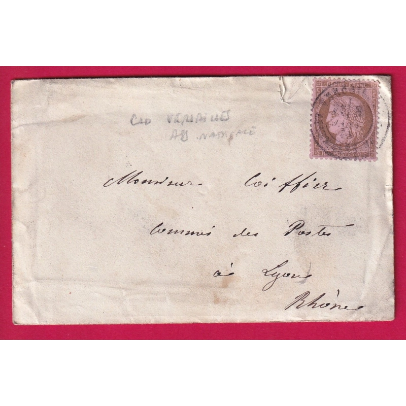 N°58 CAD VERSAILLES ASSEMBLEE NATIONALE TARIF CARTE DE VISITE POUR LYON RHONE AVEC CARTE DE VISITE DEPUTE HAUTE LOIRE