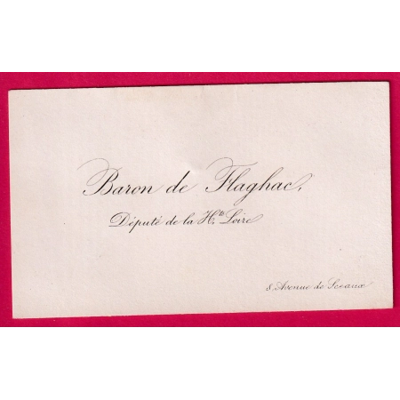 N°58 CAD VERSAILLES ASSEMBLEE NATIONALE TARIF CARTE DE VISITE POUR LYON RHONE AVEC CARTE DE VISITE DEPUTE HAUTE LOIRE