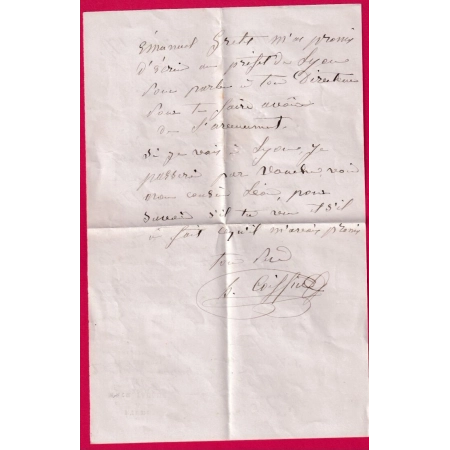 N°60 PAIRE + UN GC 63 ALLEGRE HAUTE LOIRE RECOMMANDE POUR LYON RHONE LETTRE COVER