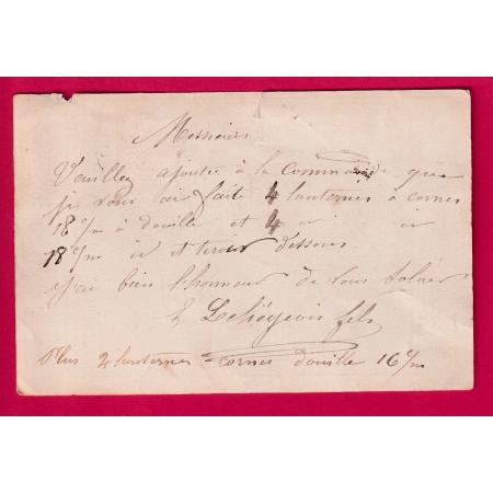 N°55 GC 1878 JOINVILLE SUR MARNE HAUTE MARNE + BUREAU DE PASSE 978 CHAUMONT EN BASSIGNY LAMARCHE VOSGES LETTRE COVER
