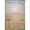 N°1240 CARTE DE REMBOURSEMENT OBLITERATION BORDEAUX GARE UNESCO TOURY EURE ET LOIR REEXP ST JEAN DE MONTS VENDEE 1960