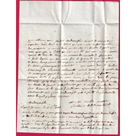MARQUE LE PORT STE MARIE LOT ET GARONNE LENAIN N°6 POUR BAYONNE BASSES PYRENEES  LETTRE COVER