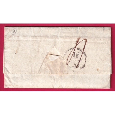 MARQUE P41P ISSENGEAUX HAUTE LOIRE 1828 POUR LYON LETTRE COVER