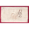 MARQUE P41P ISSENGEAUX HAUTE LOIRE 1828 POUR LYON LETTRE COVER