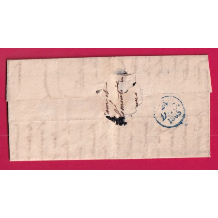 CURSIVE 88 ST GERMAIN DE L'ESPINASSE LOIRE 1835 POUR PARIS INDICE 11 LETTRE COVER