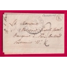 CAD TYPE 13 VILLENEUVE L'ARCHEVEQUE BOITE RURALE K COURGENAY POUR PARIS 1849 LETTRE COVER