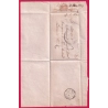 CAD TYPE 13 VILLENEUVE L'ARCHEVEQUE BOITE RURALE K COURGENAY POUR PARIS 1849 LETTRE COVER
