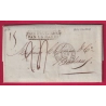 MARQUE PAYS OUTREMER PAR LE HAVRE + BUREAU MARITIME NEW ORLEANS USA 1836 POUR BORDEAUX TAXE 24 LETTRE COVER