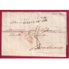 MARQUE ENTREE ESPAGNE PAR ST JEAN DE LUZ BASSES PYRENEES DEPART MADRID ESPAGNE SPAIN 1829 BORDEAUX LETTRE COVER