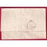 MARQUE ENTREE ESPAGNE PAR ST JEAN DE LUZ BASSES PYRENEES DEPART MADRID ESPAGNE SPAIN 1829 BORDEAUX LETTRE COVER