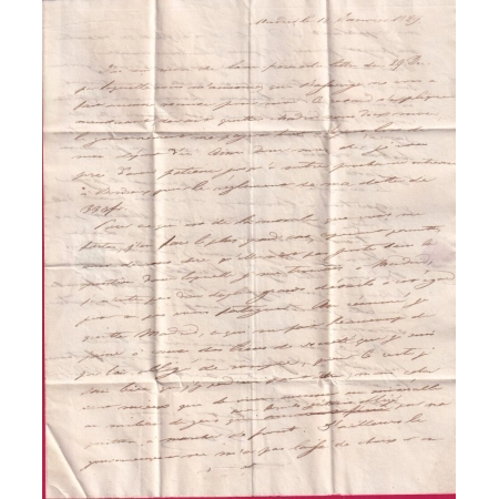 MARQUE ENTREE ESPAGNE PAR ST JEAN DE LUZ BASSES PYRENEES DEPART MADRID ESPAGNE SPAIN 1829 BORDEAUX LETTRE COVER