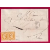 N°13 JAUNE CITRON BELLE PAIRE PC 445 BERCY SEINE POUR LYON RHONE LETTRE COVER