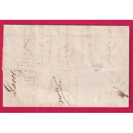 N°14 CONVOYEUR STATION ESSAI MONTPELLIER A CETTE 2EME CONVOI POUR CETTE 1858 INDICE 17 HERAULT LETTRE COVER