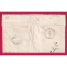 N°14 PC 2707 ROCHEMAURE ARDECHE CAD TYPE 22 POUR VALENCE DROME REEXPEDIEE SAILLANS LETTRE COVER