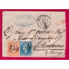 N°22 23 GC 1381 EGLETONS CORREZE POUR PERIGUEUX DORDOGNE LETTRE COVER