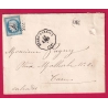 N°60 CONVOYEUR STATION ETANG SUR ARROUX SAONE ET LOIRE + OR POUR CAEN CALVADOS LETTRE COVER