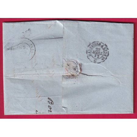 N°60 VARIETE GRANDE CASSURE BORDEAUX GIRONDE 1872 POUR TAIN DROME LETTRE COVER