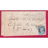 N°60 GC 3581 ST ETIENNE LOIRE CAD TYPE 18 POUR CORRE HAUTE SAONE 2 BUREAU DE PASS AU DOS VESOUL ET DIJON LETTRE COVER