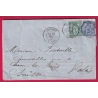 N°75 78 APPOIGNY YONNE POUR SAXON LES BAINS 1877 SUISSE CANTON DU VALAIS LETTRE COVER