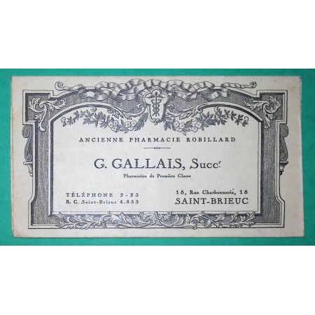 BELLE ENVELOPPE ORDONNANCE MEDICAMENT PHARMACIE ROBILLARD SAINT BRIEUC COTES DU NORD LABORATOIRE ANALYSES MEDICALES