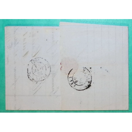 N°10 NAPOLEON REPUBLIQUE PC 1441 GRANVILLE MANCHE POUR MURAT CANTAL 1854 LETTRE COVER FRANCE