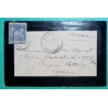 N°90 SAGE CAD TYPE 18 SIGOULES DORDOGNE POUR LYON RHONE LETTRE COVER FRANCE