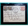 N°199 SEMEUSE TAXE SUISSE 40C DEPART EICHHOFFEN BAS RHIN ALSACE POUR BEATENBERG SUISSE 1930 LETTRE COVER FRANCE