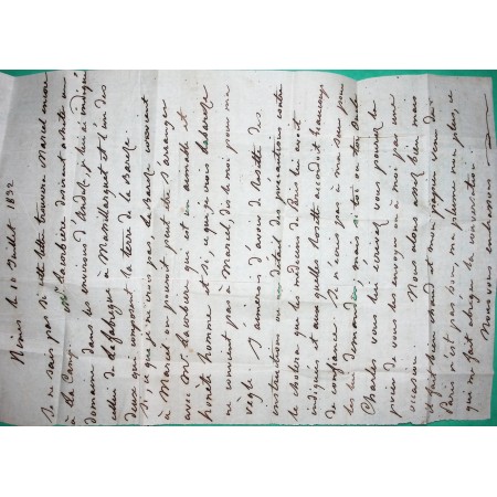 CAD TYPE 13 ST JEAN DU GARD DECIME RURAL LACAMP POUR AIMARGUES 1832