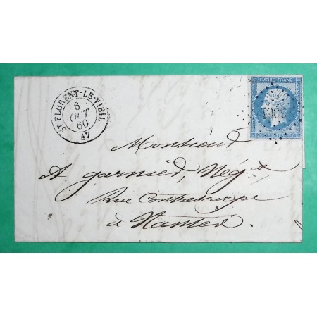 N°14 PC 3061 ST FLORENT LE VIEIL MAINE ET LOIRE POUR NANTES LOIRE INFERIEURE 1860