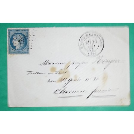 N°37 CERES TYPE SIEGE PC DU GC 4052 USSEL SUR SARSONNE  CORREZE POUR CLERMONT FERRAND 1871