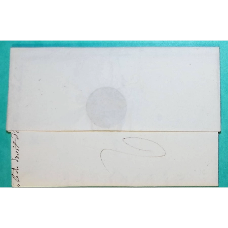 MARQUE P12P AIX BOUCHES DU RHONE POUR EGUILLES 44x11 1817 LETTRE COVER FRANCE