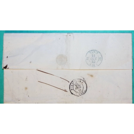 CAD TYPE 13 FAULQUEMONT MOSELLE PP PORT PAYE POUR PERPIGNAN PYRENEES ORIENTALES 1843 LETTRE COVER FRANCE