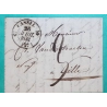 CAD TYPE 12 CASSEL NORD POUR LILLE 1832 LETTRE COVER FRANCE