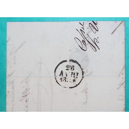 CAD TYPE 12 CASSEL NORD POUR LILLE 1832 LETTRE COVER FRANCE
