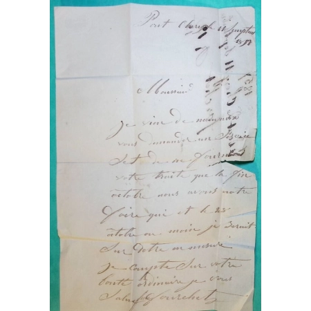 N°14 TB BDF + VOISIN PC 2499 PONT DE CHERUI ISERE POUR BOURGOIN JALLIEU 1857 LETTRE COVER FRANCE