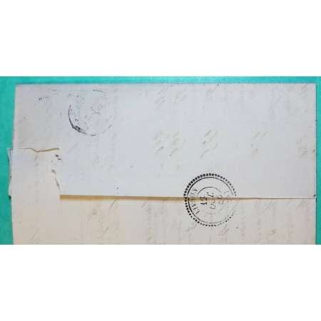 N°14 PC 1818 LYON + CAD TYPE 15 A LYON A LES TERREAUX BELLE FACTURE POUR LIVRON DROME 1856 LETTRE COVER FRANCE