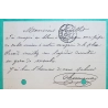 N°55 CARTE PRECURSEUR PC DU GC 532 BORDEAUX GIRONDE BM BOITE MOBILE + CONVOYEUR STATION MOULIS 1875 COVER FRANCE