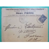 N°90 SAGE CAD FB84 LA BOURINE BOUCHES DU RHONE ENVELOPPE PUB FABRIQUE DE CHAUX CIMENTS POUR FUVEAU 1900 COVER FRANCE