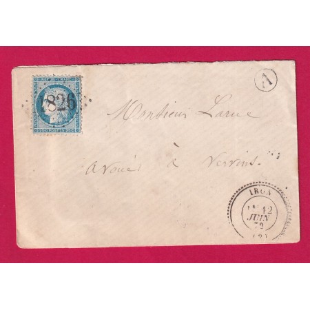 N°60 GC 1826 IRON  AISNE CAD TYPE 24 INDICE 15 VERVINS BOITE RURALE A