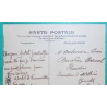 N°138 SEMEUSE BELLE VARIETE PIQUAGE DECALE CAD TYPE A ST ETIENNE BADOUILLERE LOIRE CARTE POSTALE POUR GRENOBLE 1911