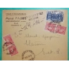 N°676 x4 + 760 MIXTE CERES MAZELIN PALAIS DU LUXEMBOURG RECOMMANDE PROVISOIRE ST GENIEZ D'OLT AVEYRON POUR MACON 1947