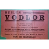 CAD MEKNES VILLE NOUVELLE MAROC PP PORT PAYE PUB HUILE MOTEUR VODLOR 1936 LETTRE COVER FRANCE