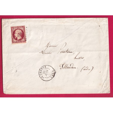 N°17A TTB PC 818 LA CHATRE INDRE POUR ISSOUDUN LETTRE