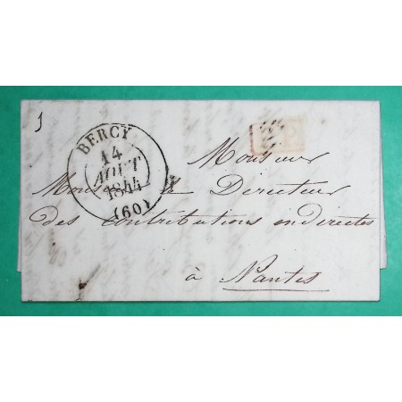 CAD TYPE 13 BERCY SEINE PP PORT PAYE POUR NANTES LOIRE INFERIEURE 1844